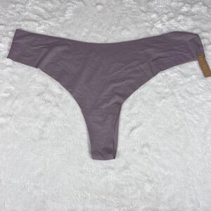 SKIMS Naked Dipped Thong Mauve Purple Seamless Underwear Plus Size 4X NWT
